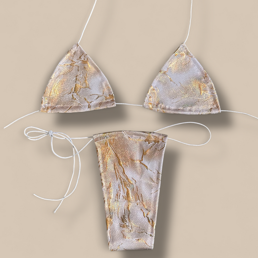 The Nova Microkini, White and Gold
