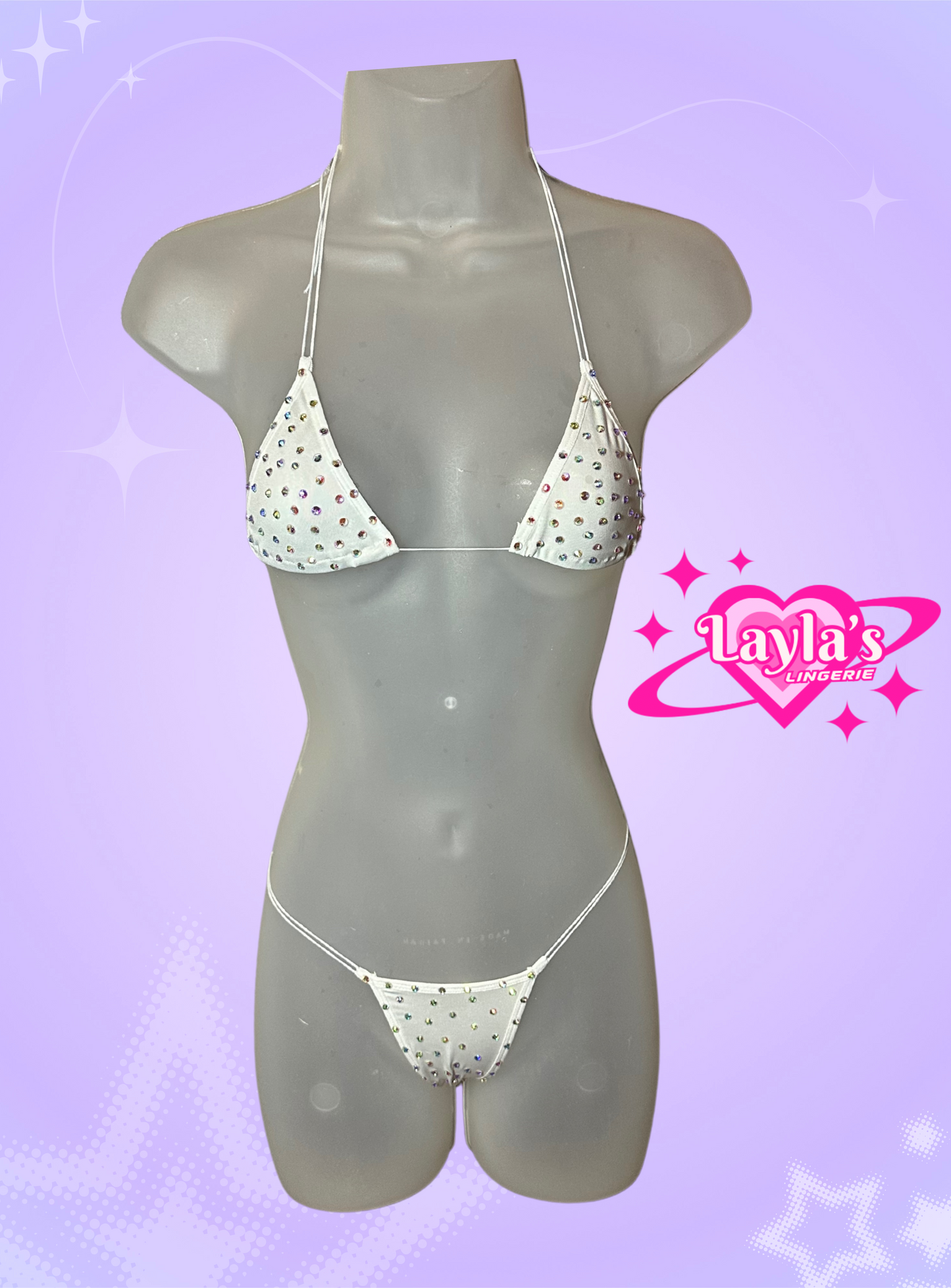 The Vixen Microkini, White