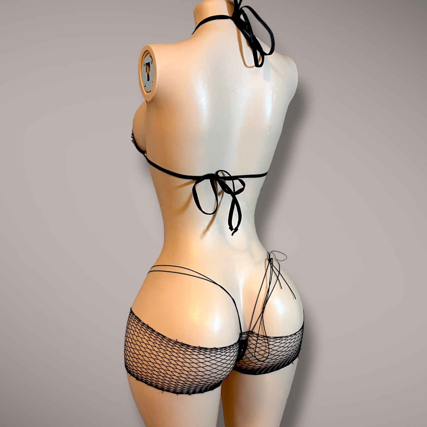 Low Rise Fishnet Shorts