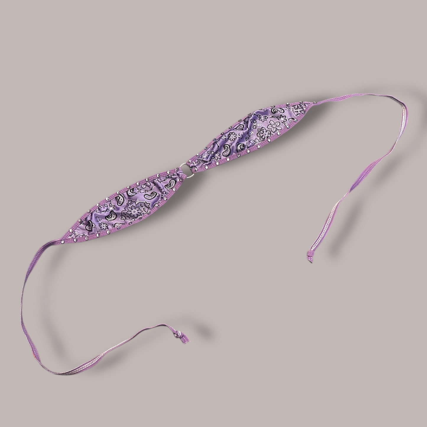 The Gianna, Purple Paisley with Gems