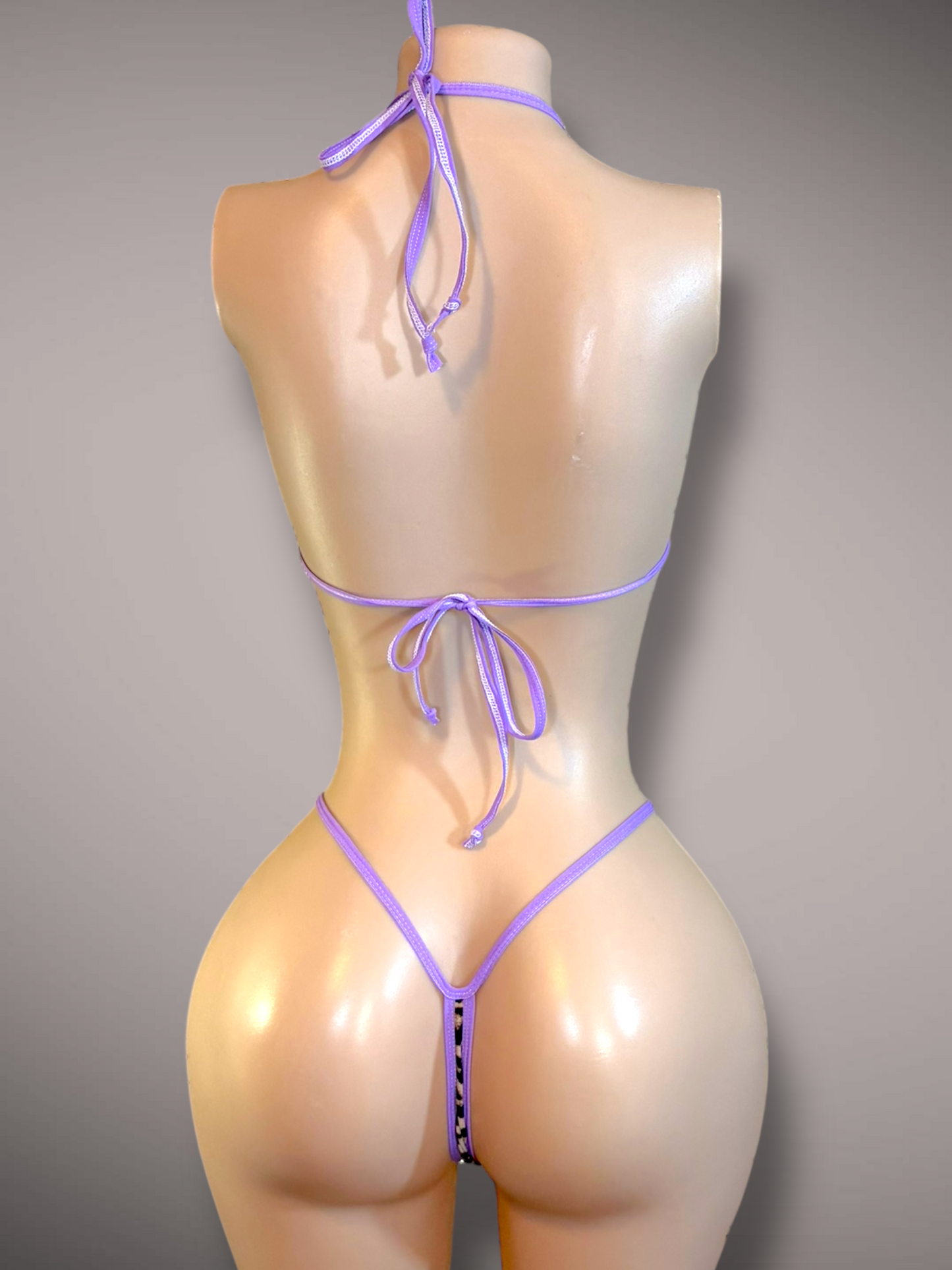 Purple + Cheetah 2 Piece Set