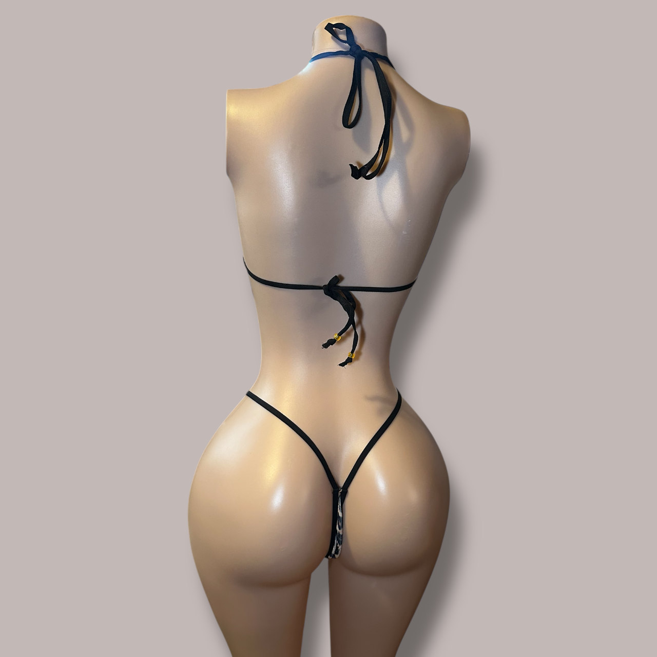 Velvet Cheetah Print Bikini