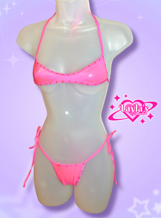 The Jade Bikini, Metallic Pink