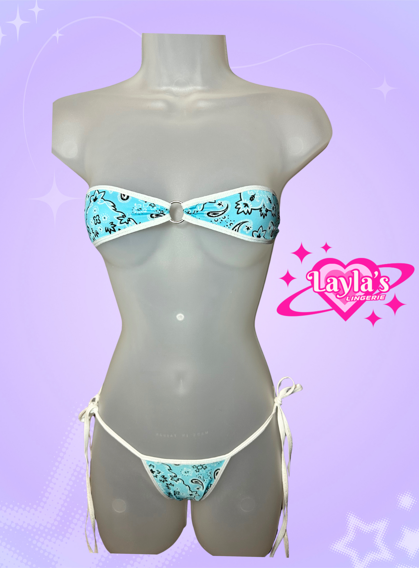 The Gianna Bikini, Blue Paisley