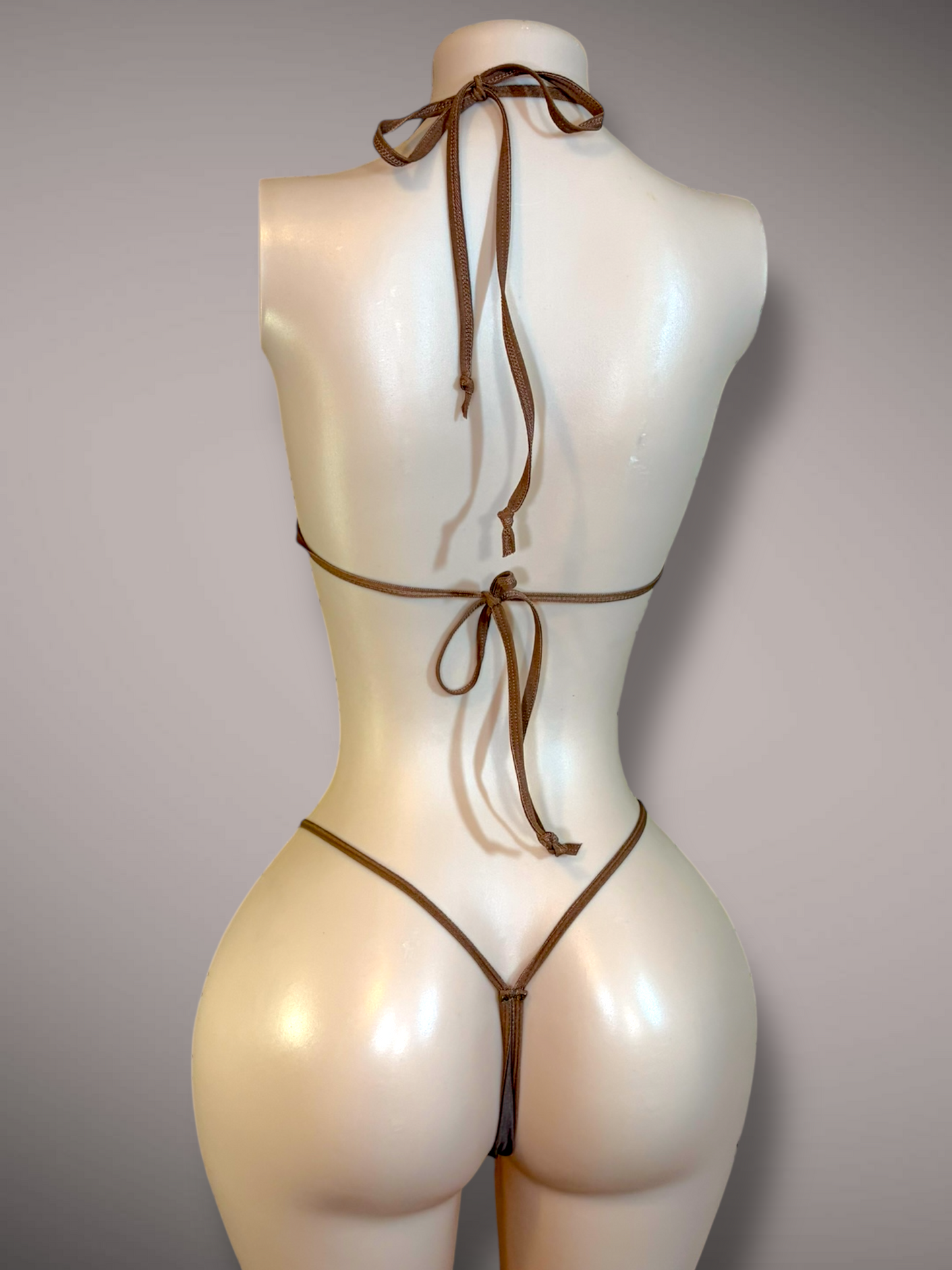 Brown Rhinestone 2 pc Set
