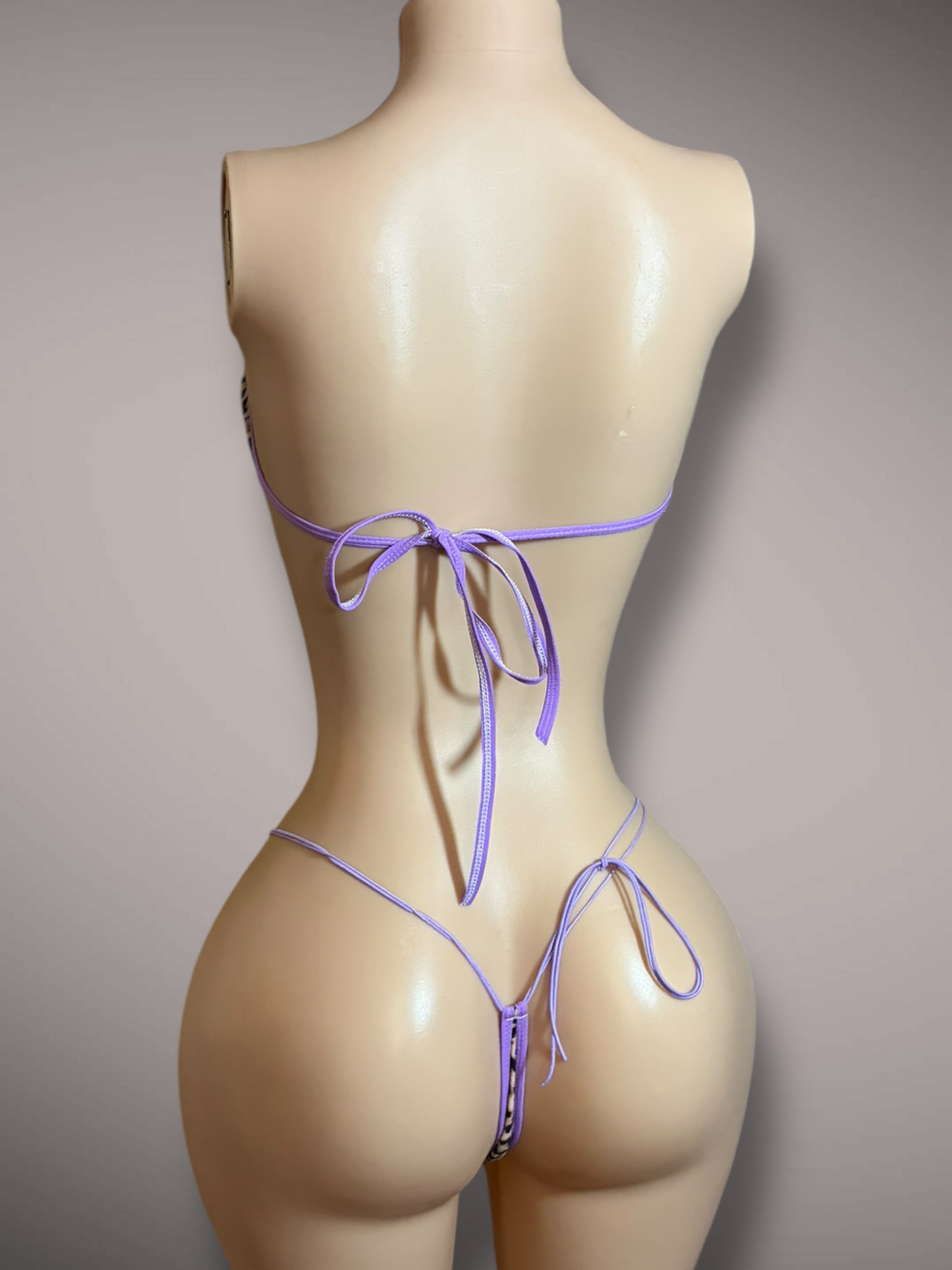 The Gianna, Purple + Cheetah Print