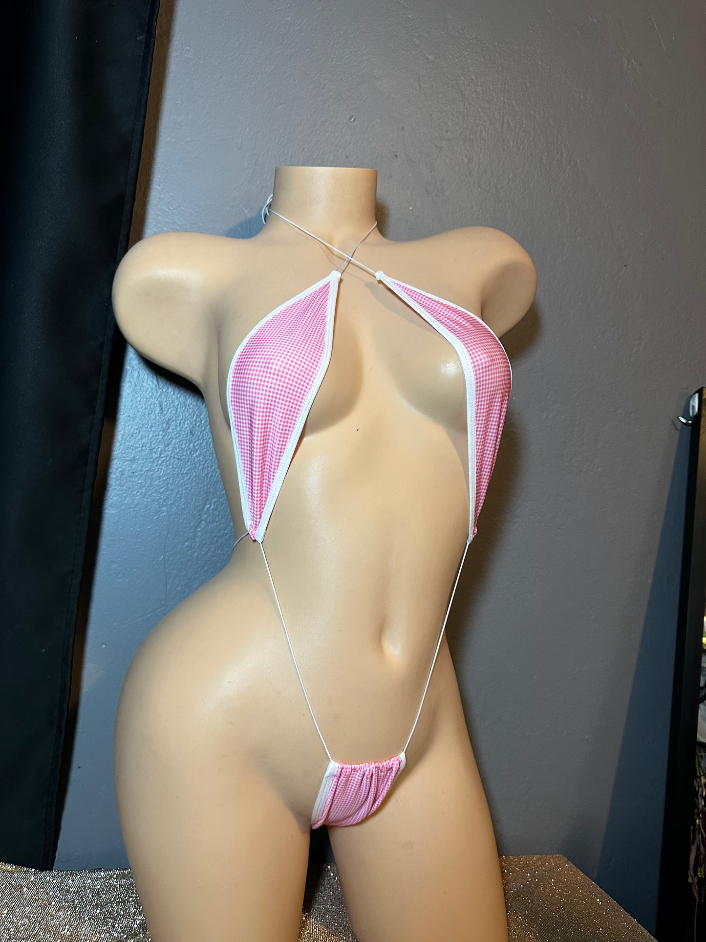 The Madelyn One Piece, Red + White Gingham