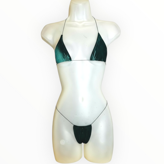 The Nova Microkini, Dark Green Velvet