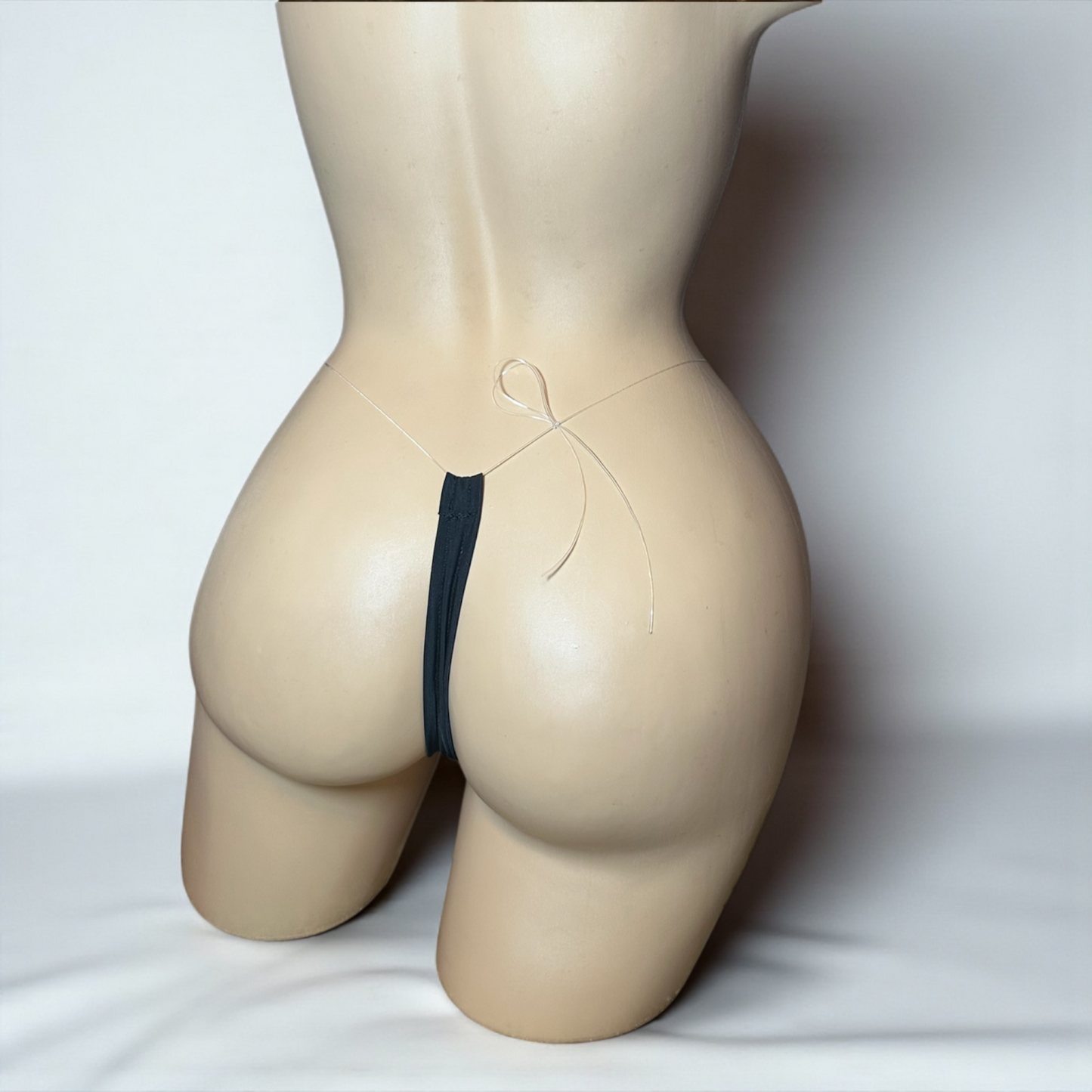 Solid Colors Micro Thong with Clear Strings