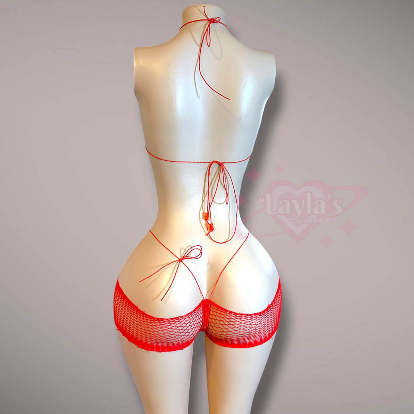 Red Super Bling Microkini Set