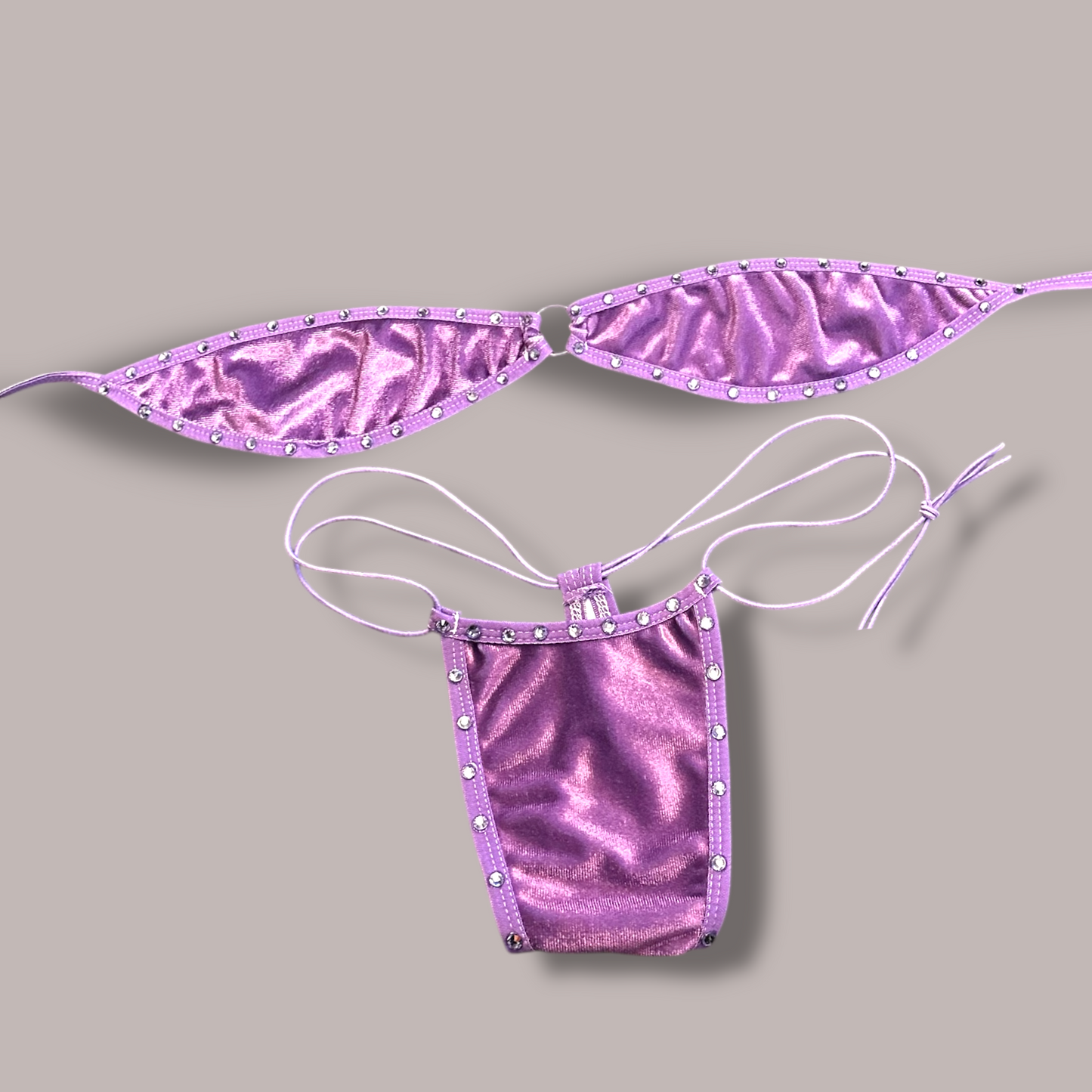 The Gianna, Purple Velvet with Gems