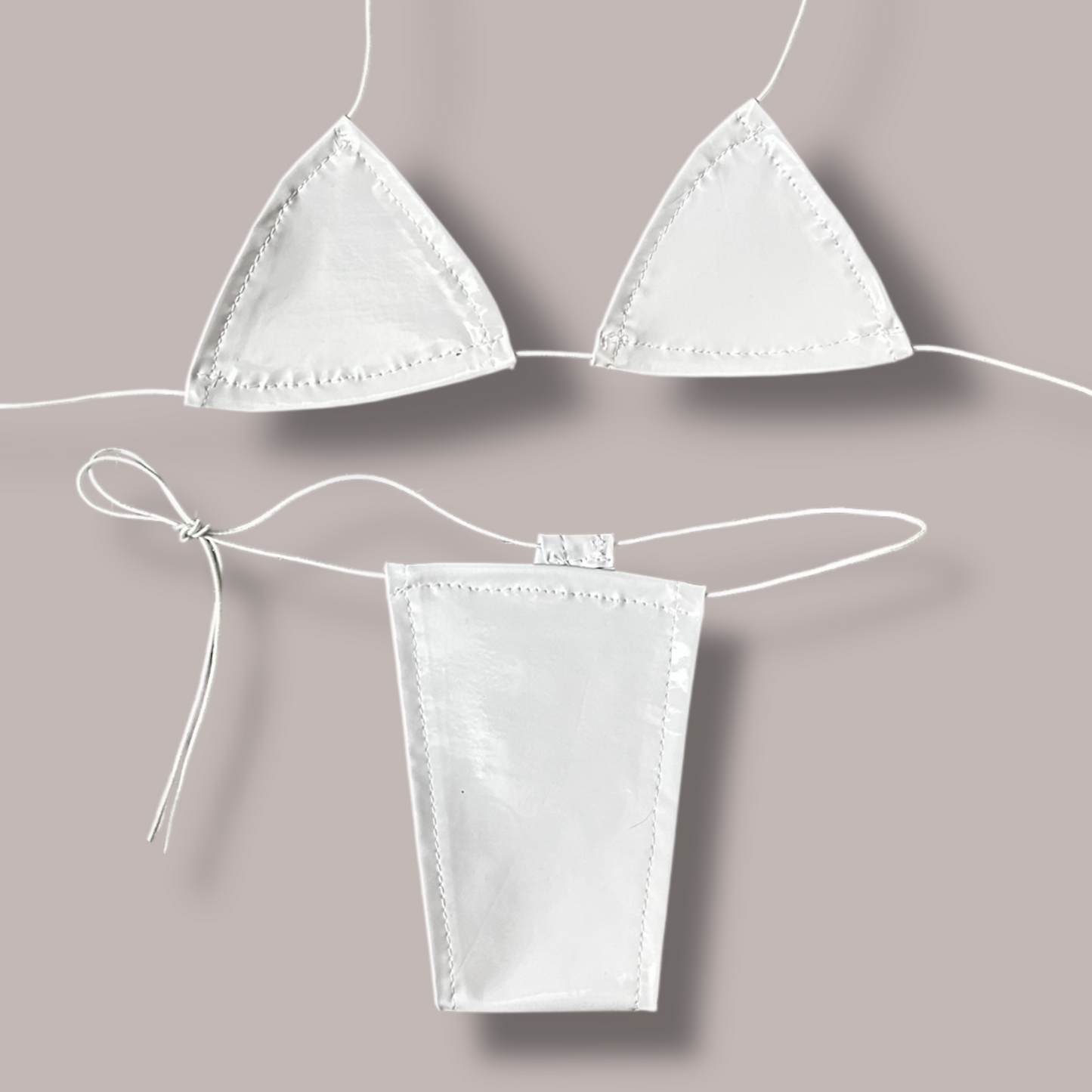 The Nova, White Faux Latex