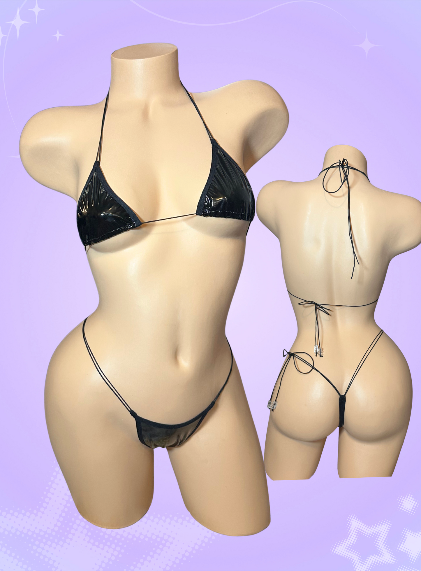 The Vixen, Black Faux Latex