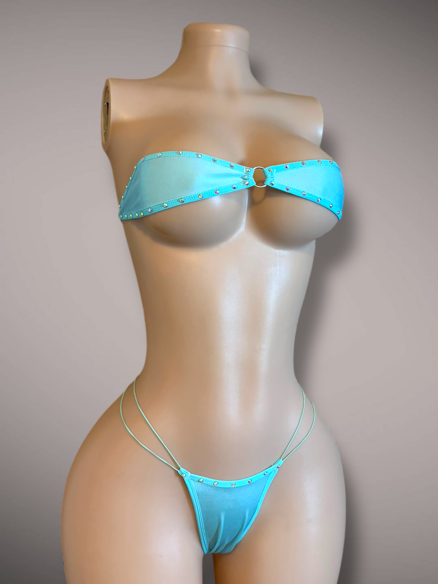 The Gianna, Light Blue with Rhinestones