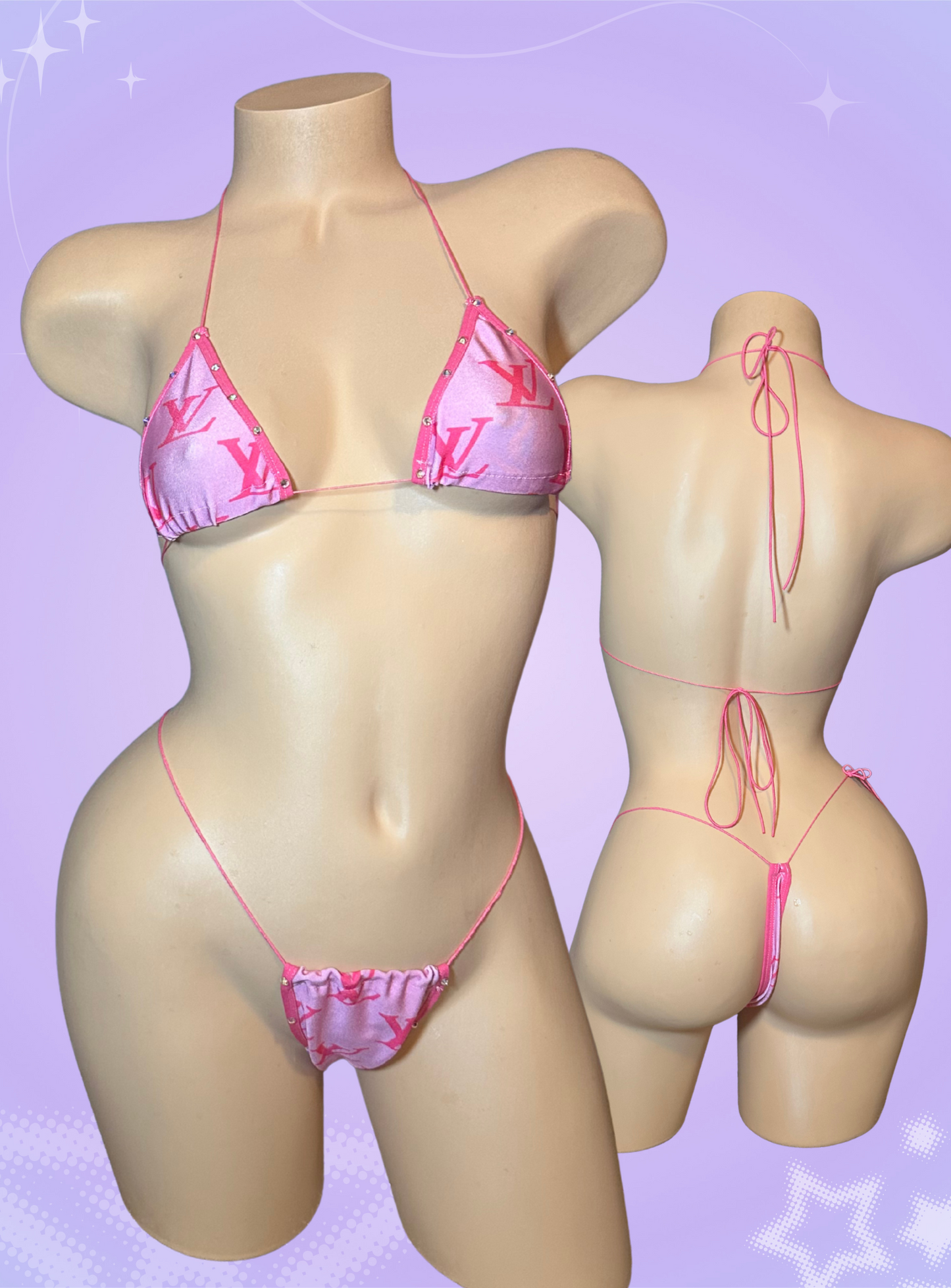 The Nova Microkini, Pink Designer Print