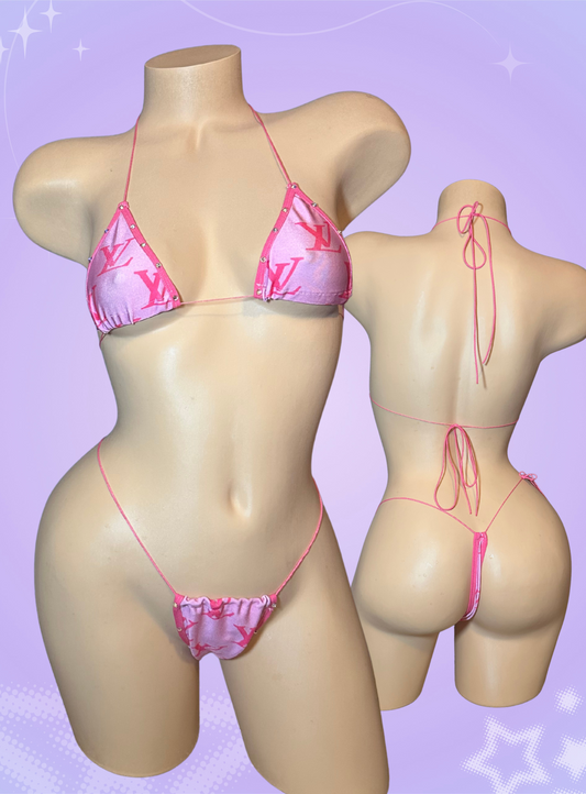 The Nova Microkini, Pink Designer Print