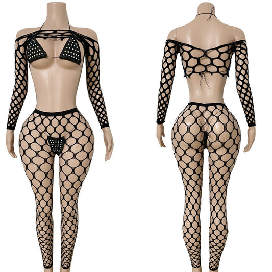 The Luscious 4 piece fishnet set