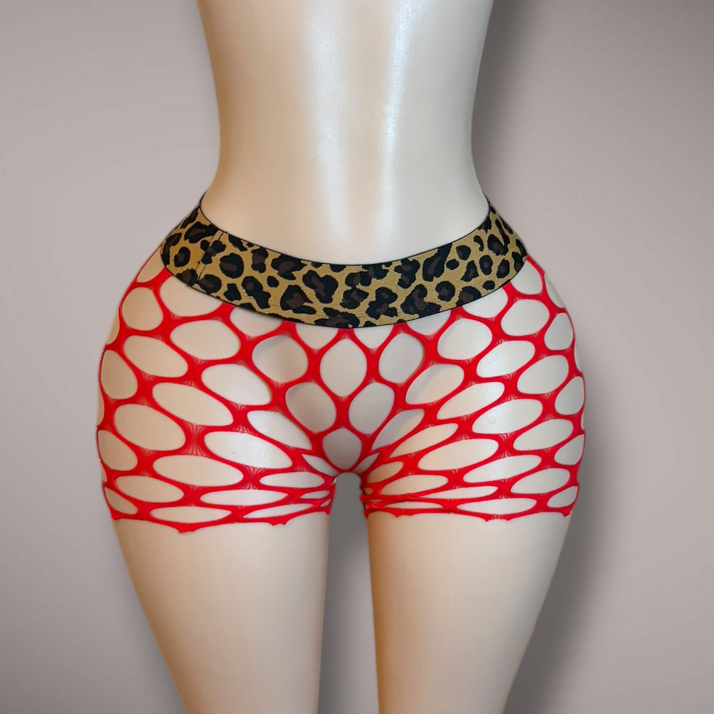 Cheetah & Red Shorts