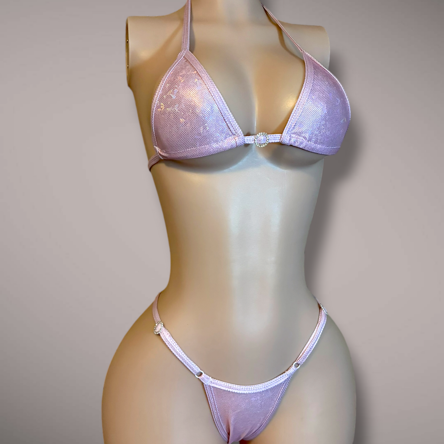 Holographic Light Pink 2 Piece Set
