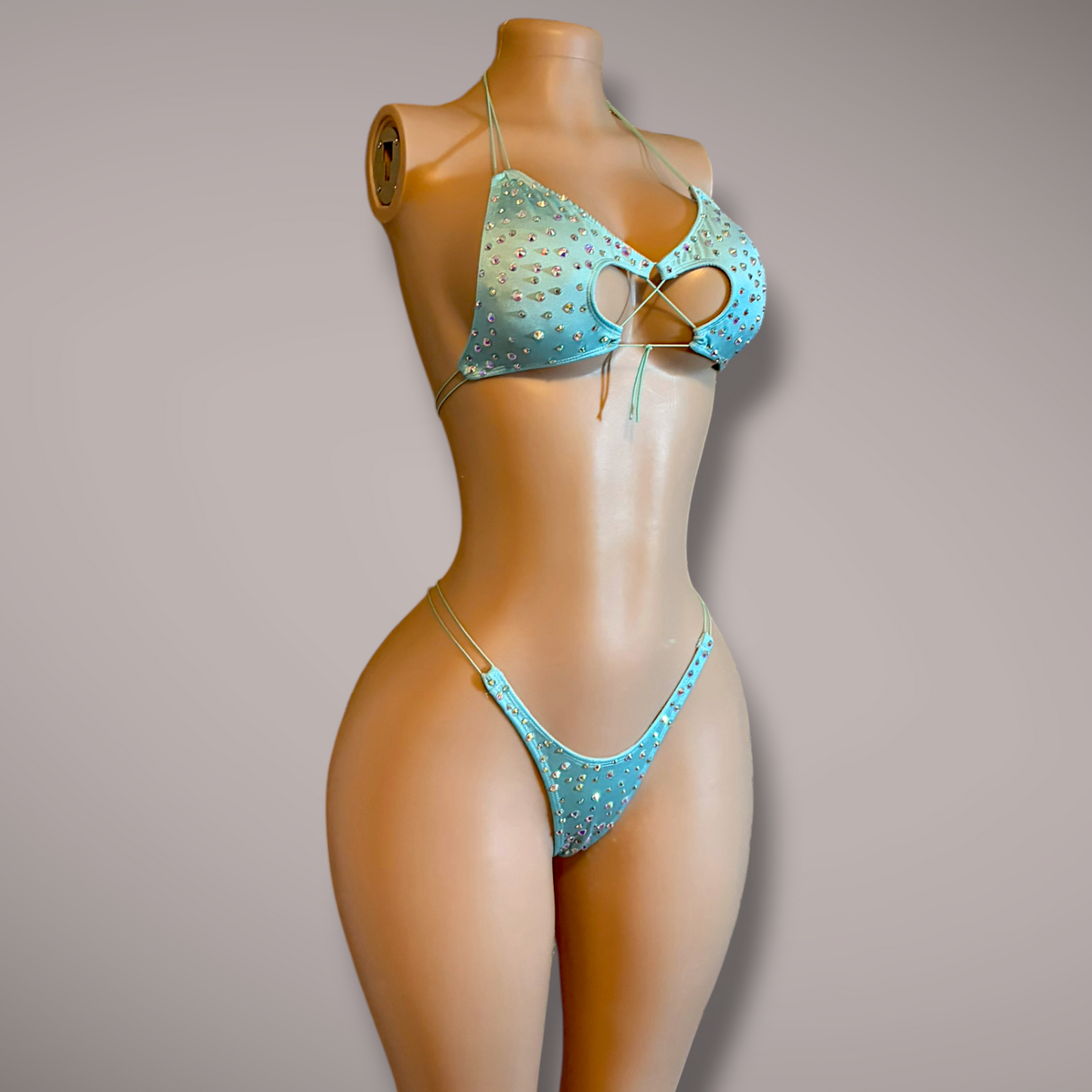 The Ramona, Light Blue Super Bling 2 Piece