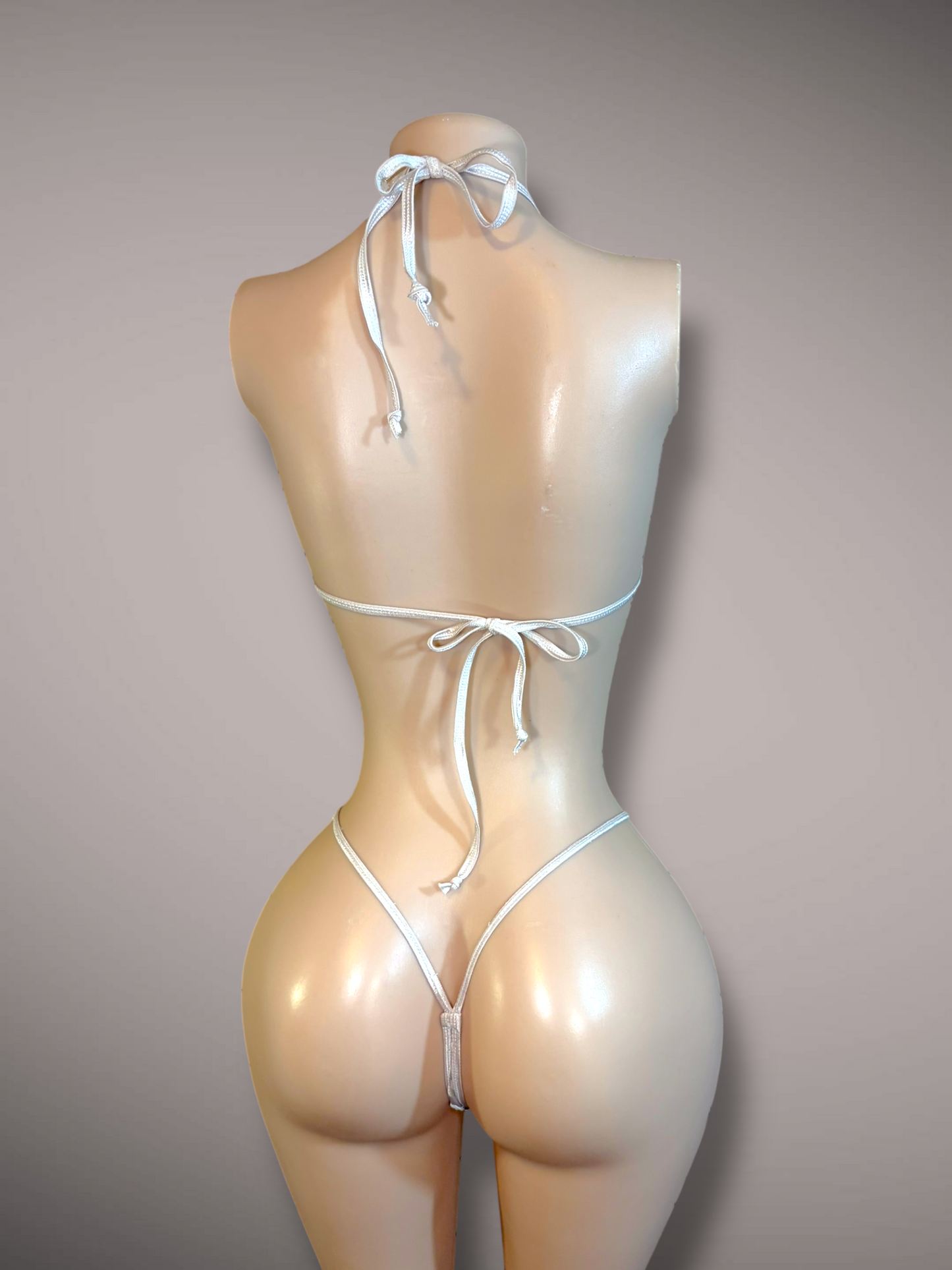 Beige Burnout Velvet Tiger Stripes 2 pc Set