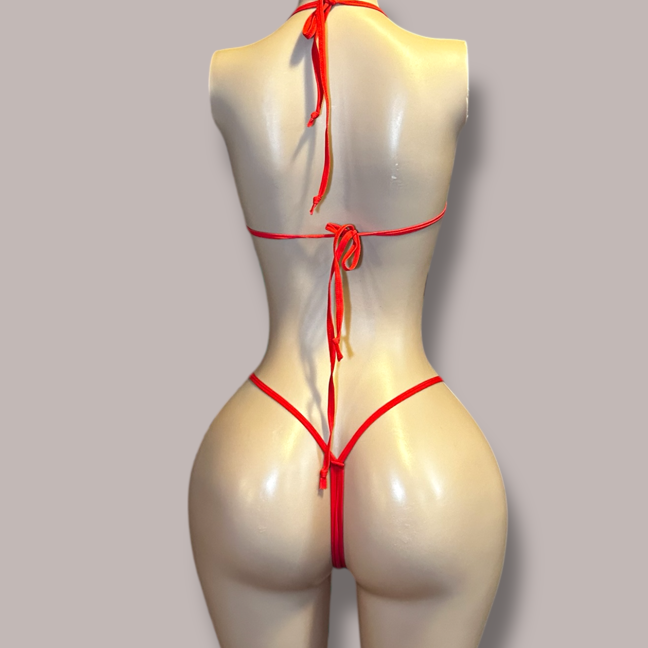 Red Rhinestoned Jade Bikini