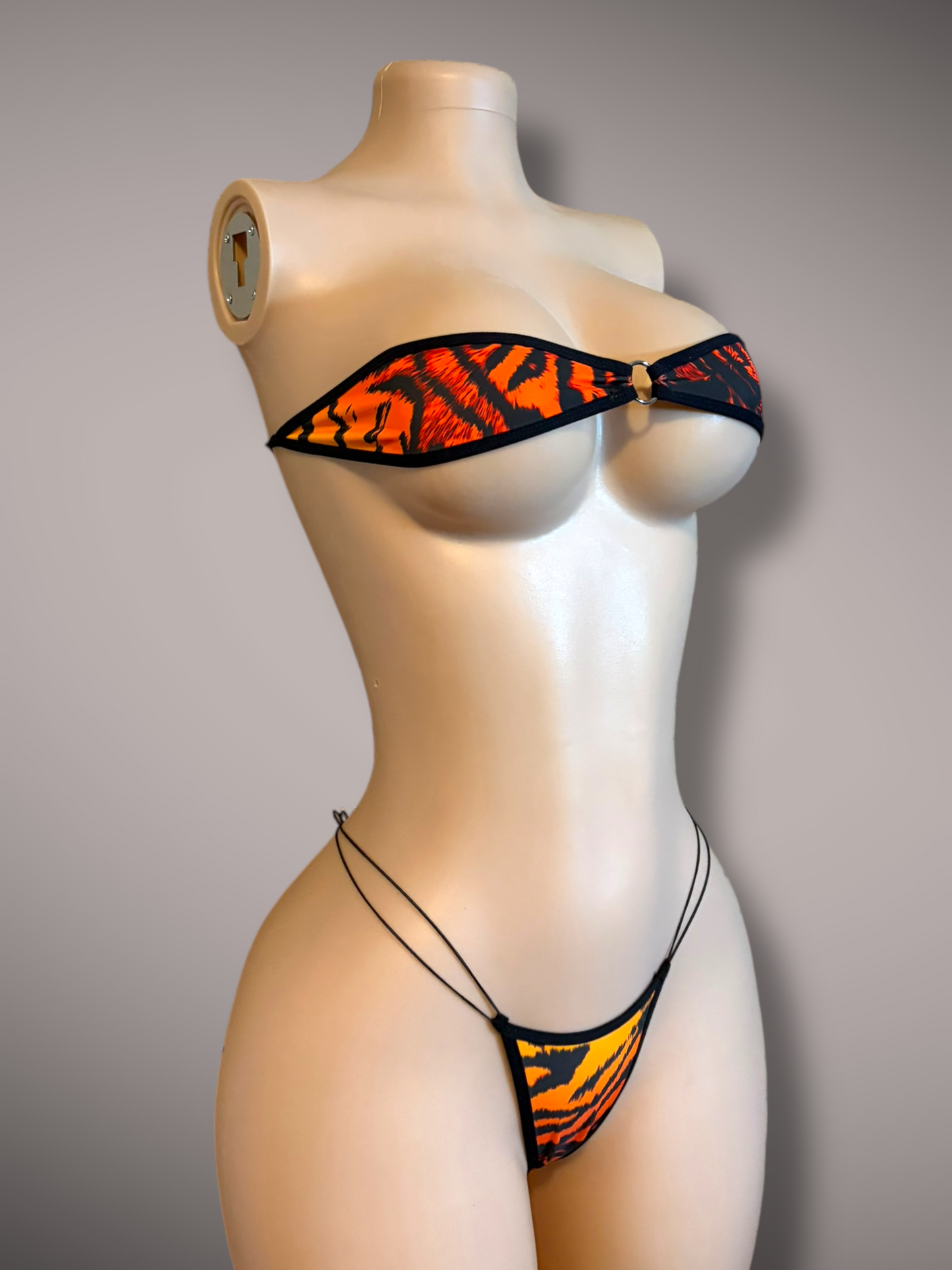 The Gianna, Orange Tiger Print 2 Piece Set