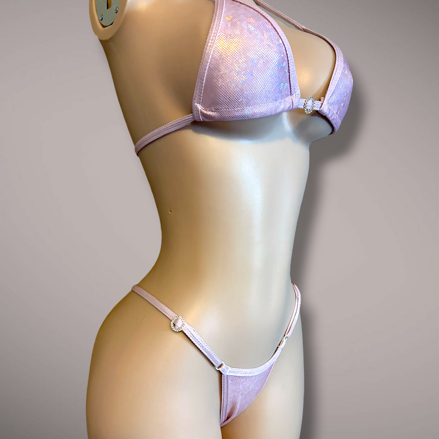 Holographic Light Pink 2 Piece Set
