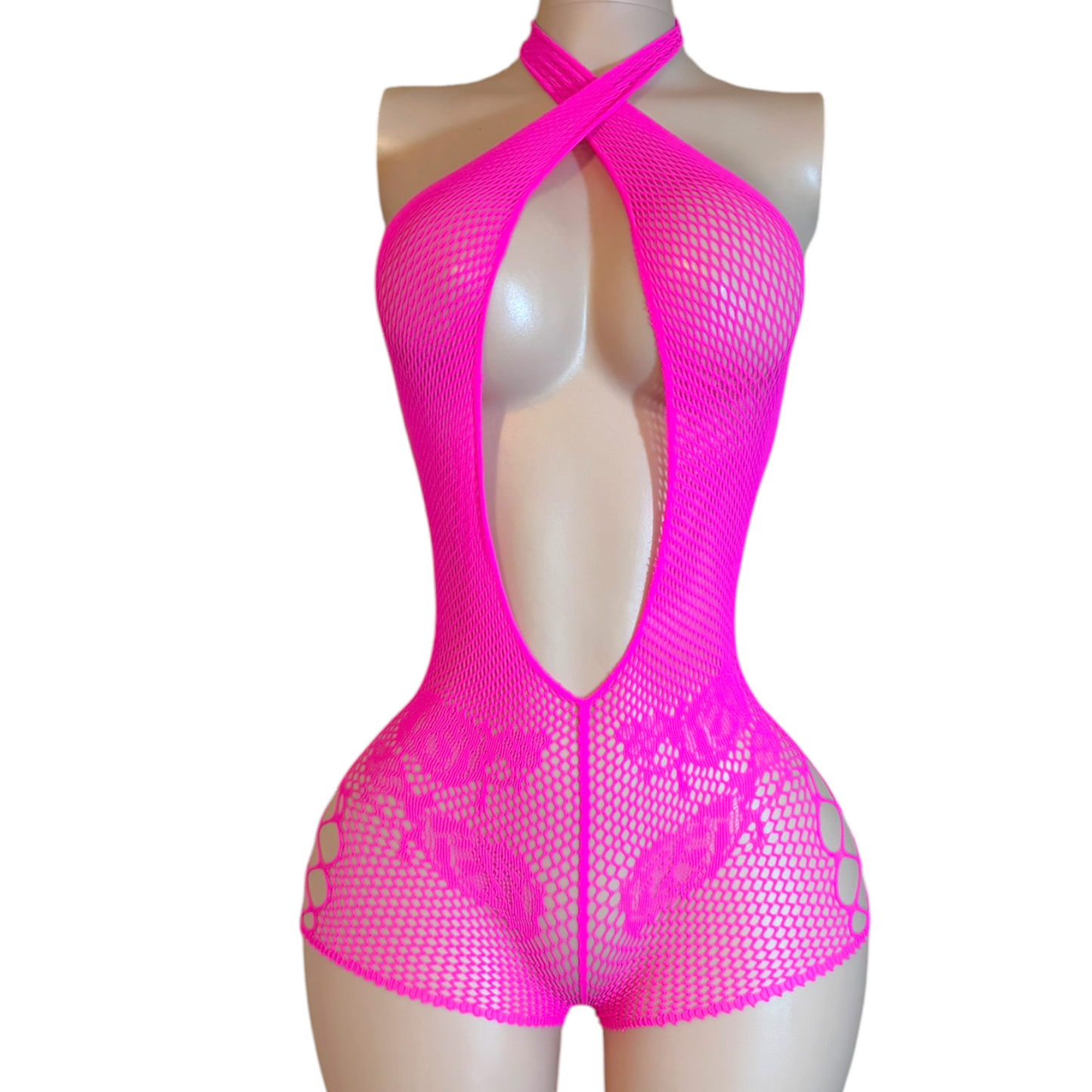 The Princesa Fishnet Romper