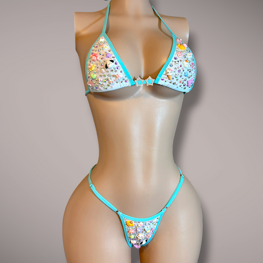 Turquoise & White Junkini