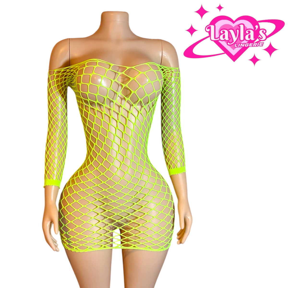 The Buttercup Fishnet Dress