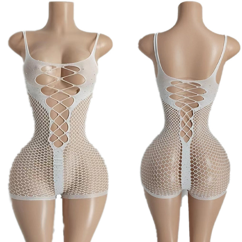 The Raquel Fishnet Romper