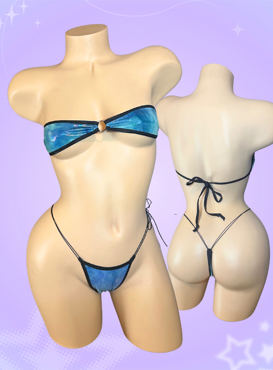 The Gianna, Holographic Oil Slick Blue and Green