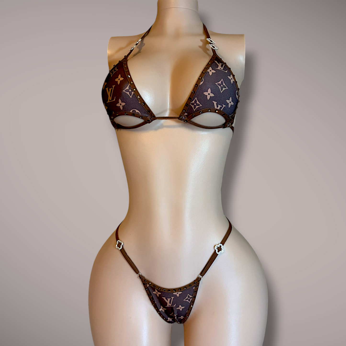 The Karma, Brown Designer Inspired Monogram
