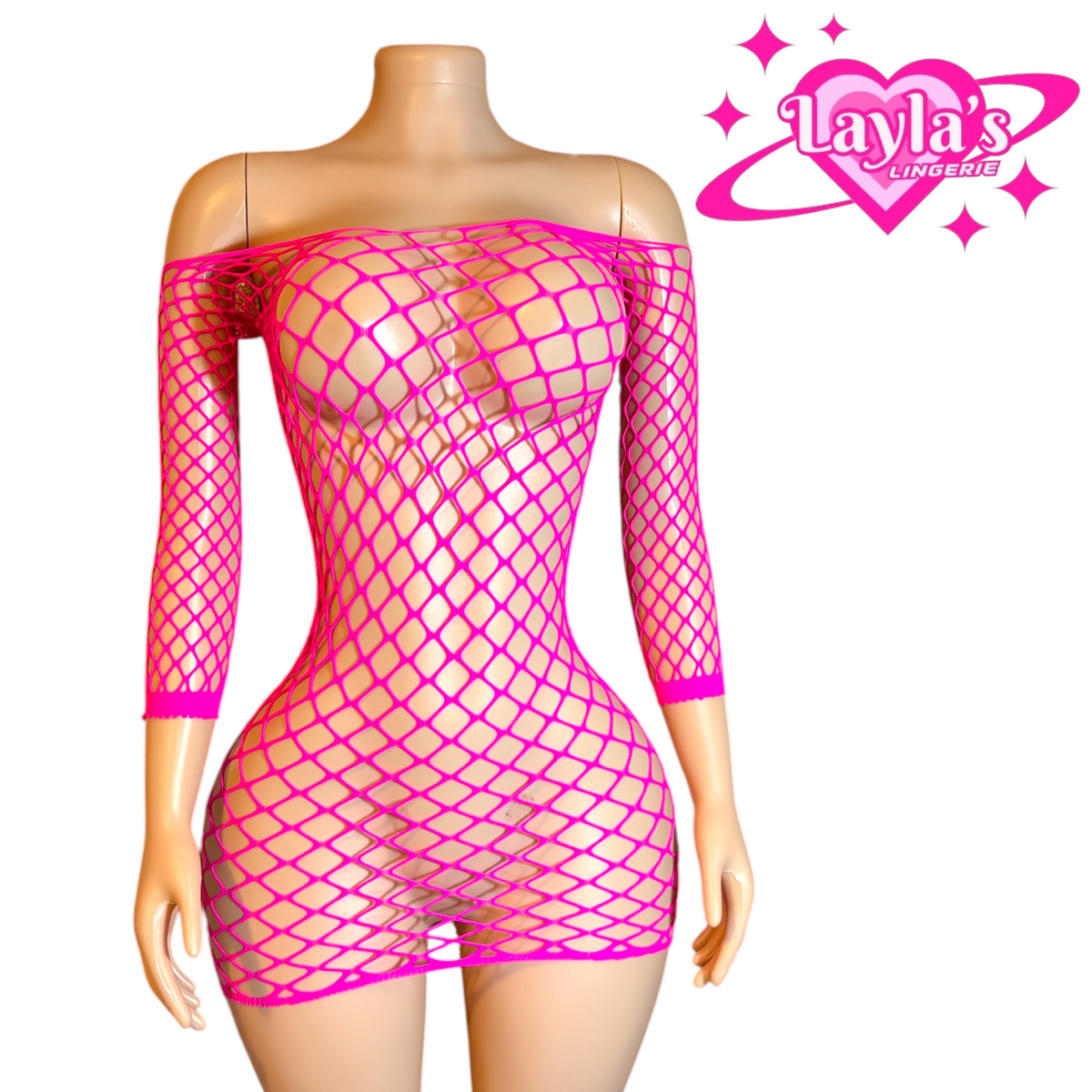 The Buttercup Fishnet Dress