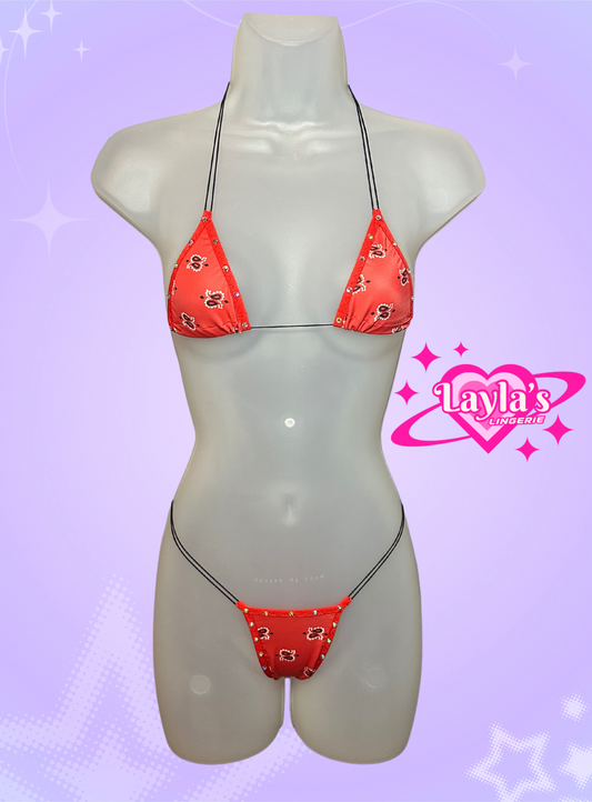 The Vixen Microkini, Red Paisley
