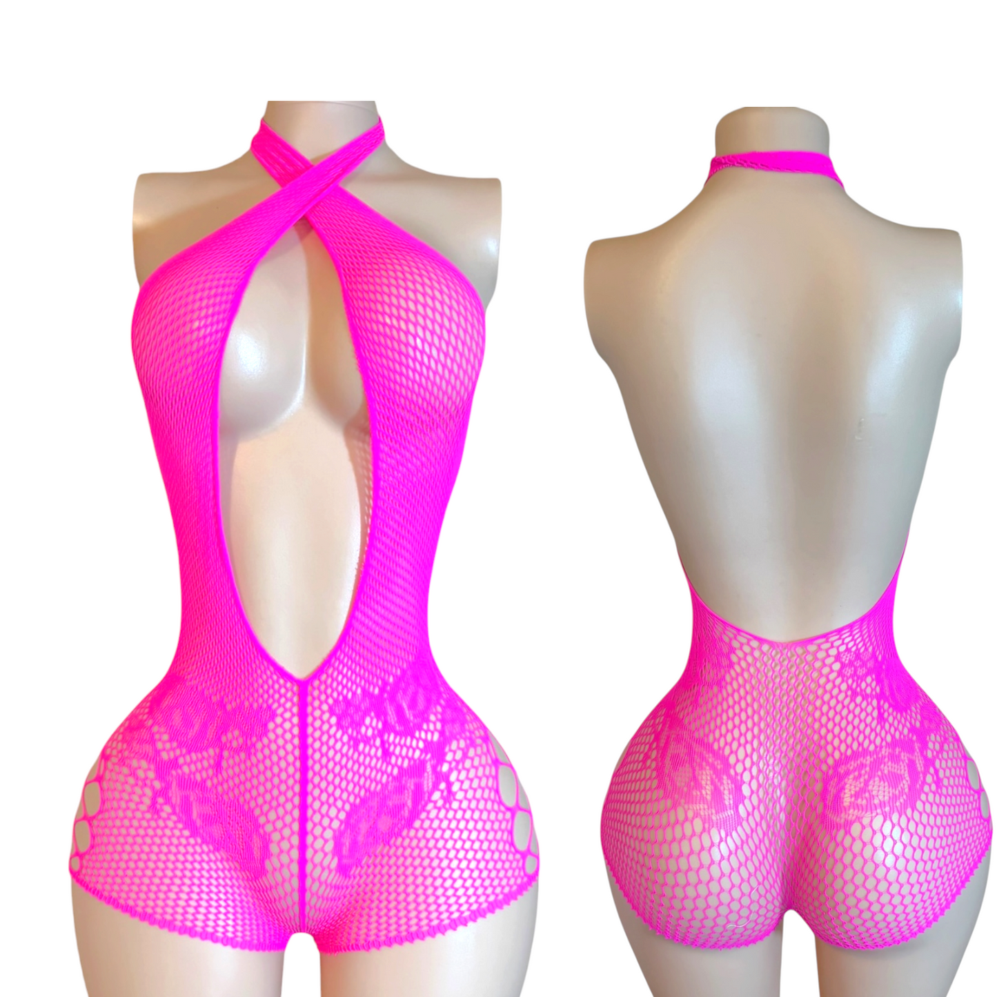 The Princesa Fishnet Romper