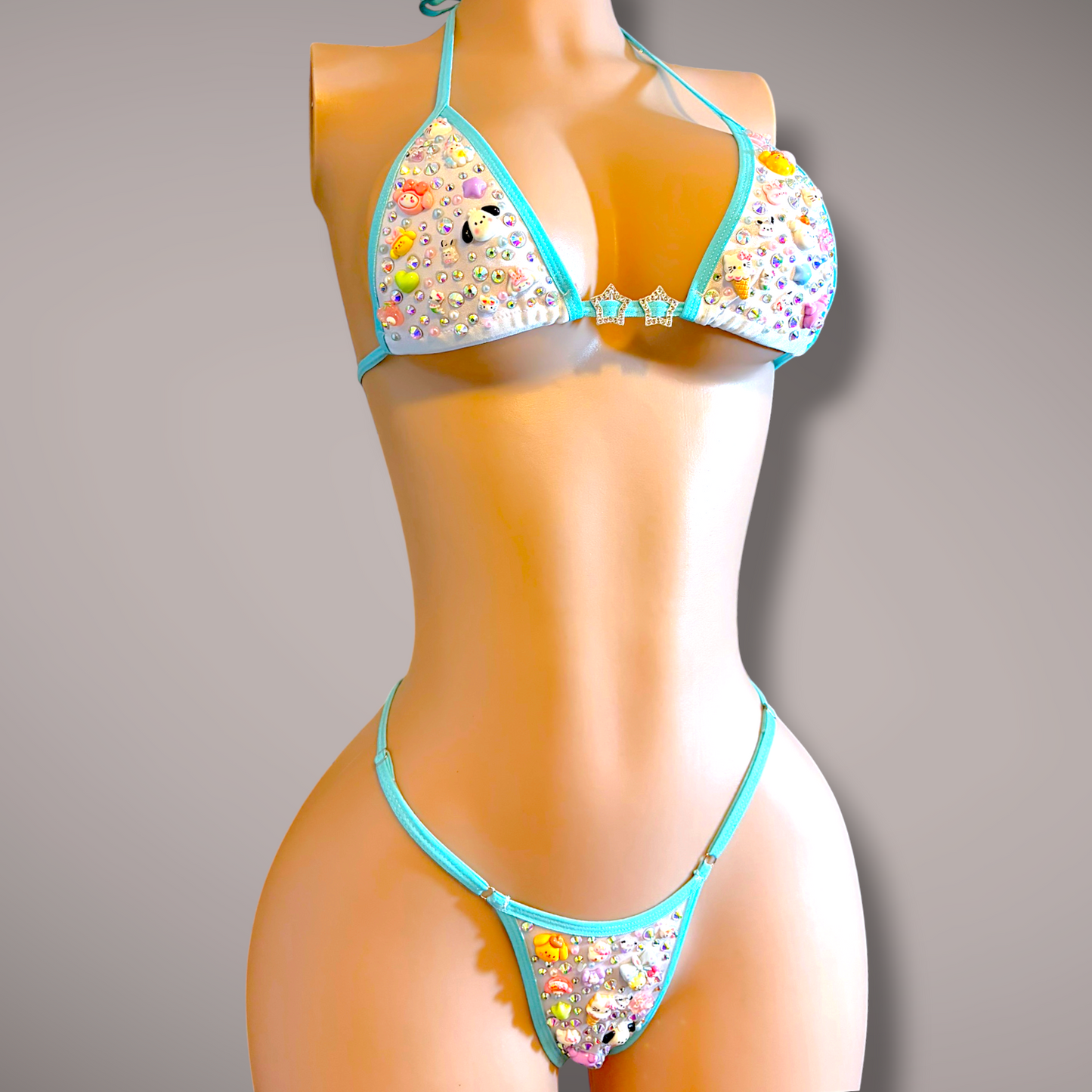 Turquoise & White Junkini