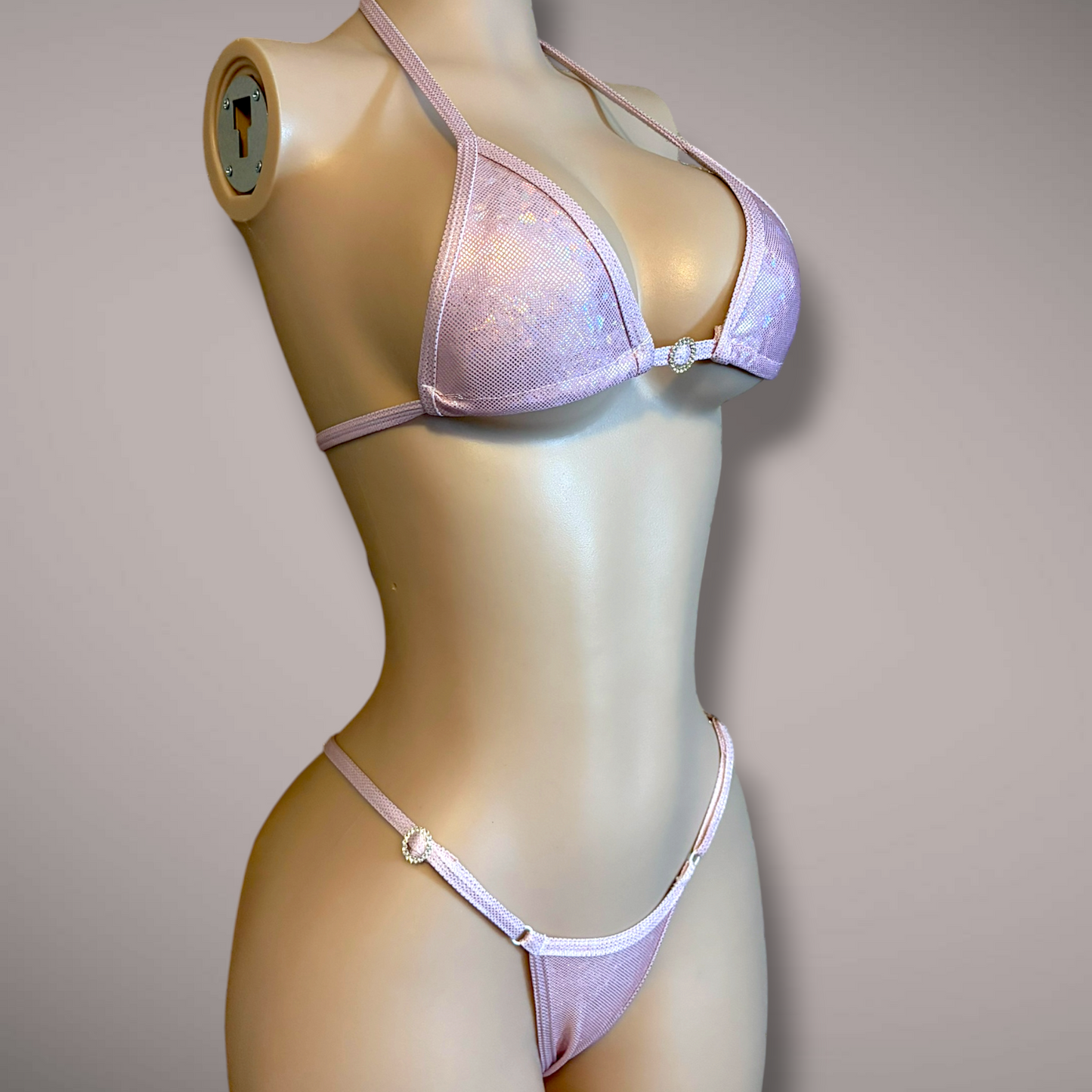 Holographic Light Pink 2 Piece Set