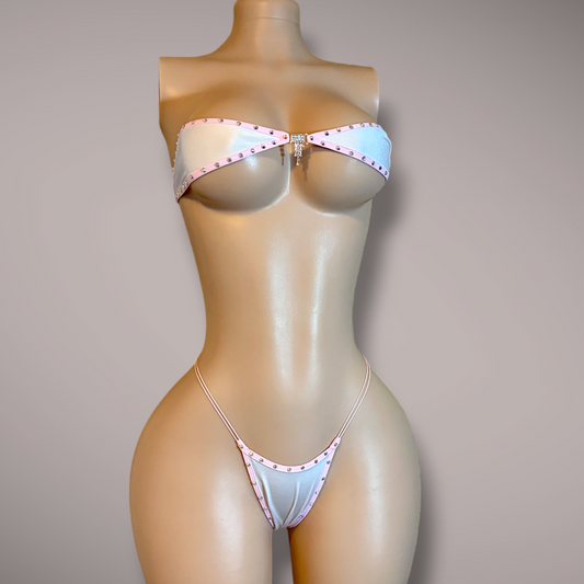 The Gianna, pink + white