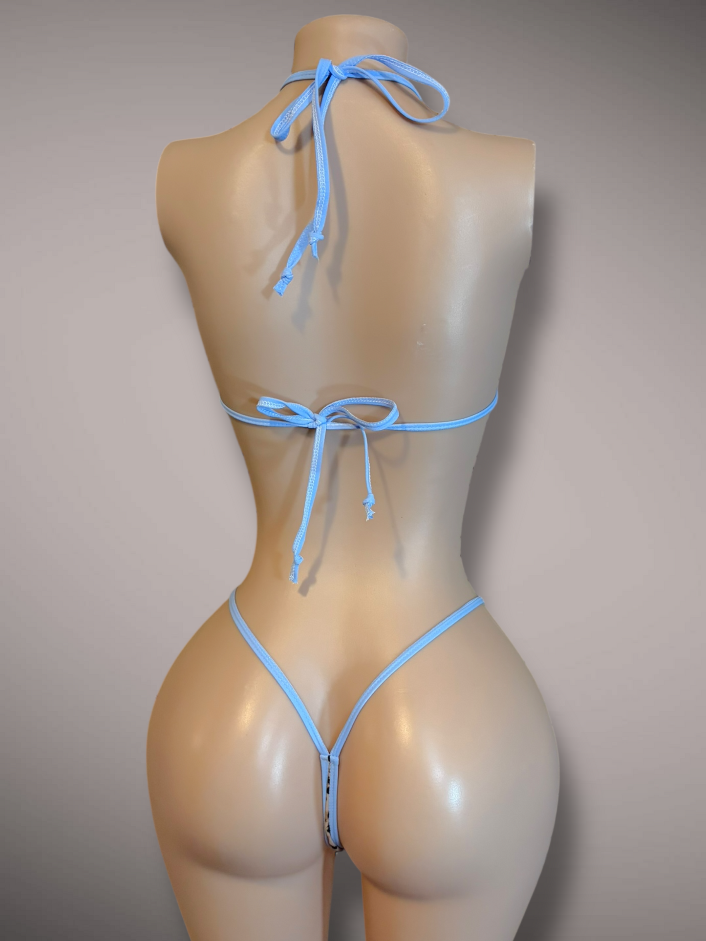 Baby Blue + Cheetah Set