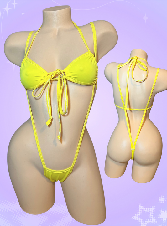 Yellow Slingshot 2 Piece Bikini