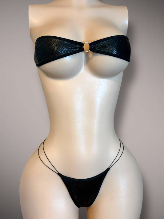 The Gianna, Black Snakeskin