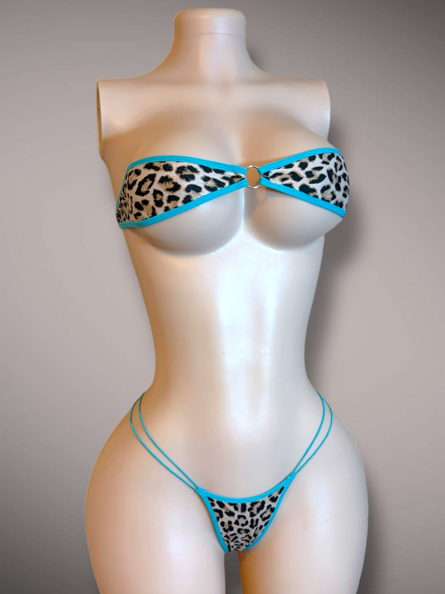 The Gianna, Cheetah Print + Teal