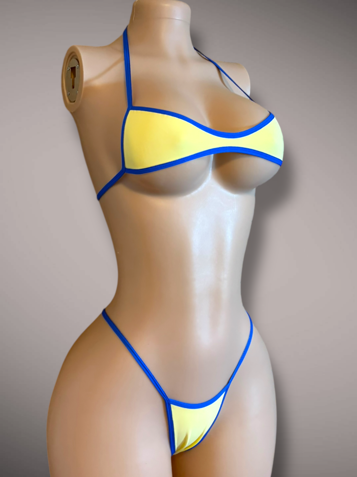 The Jade Yellow and Blue Colorblock