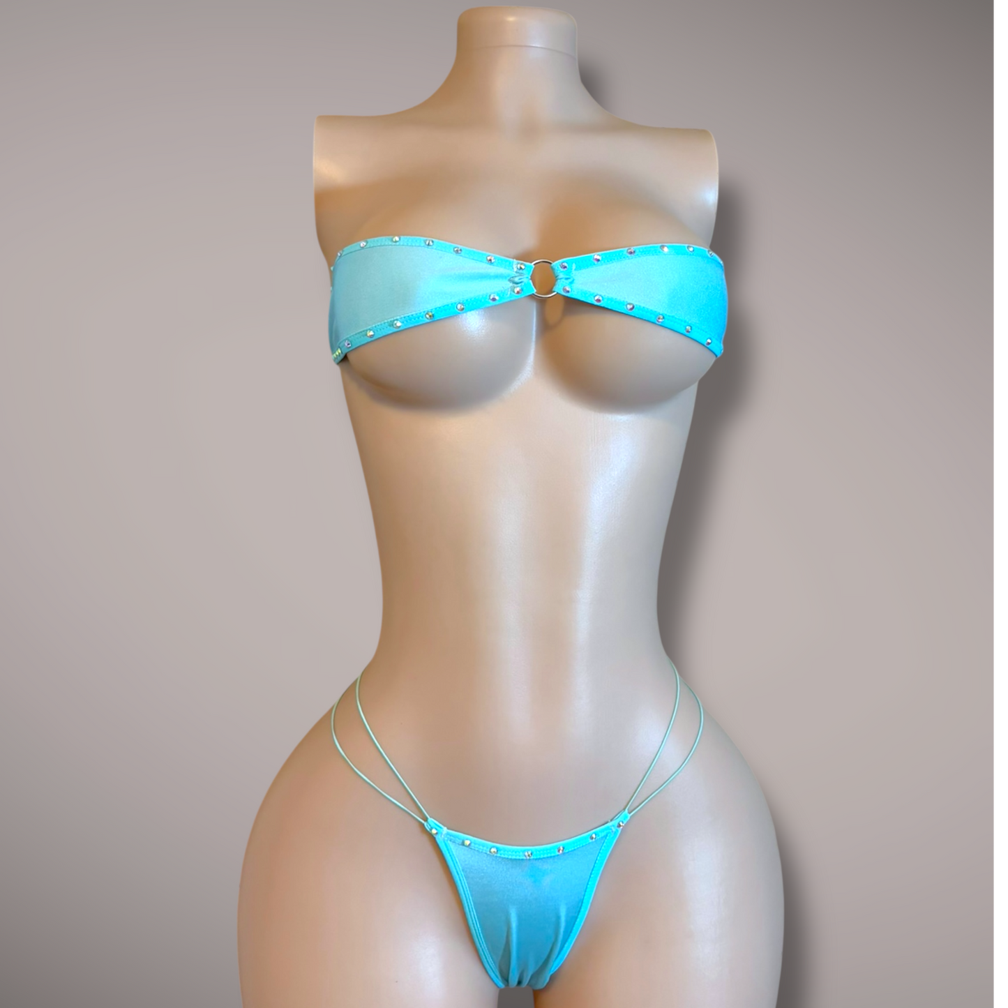The Gianna, Light Blue with Rhinestones
