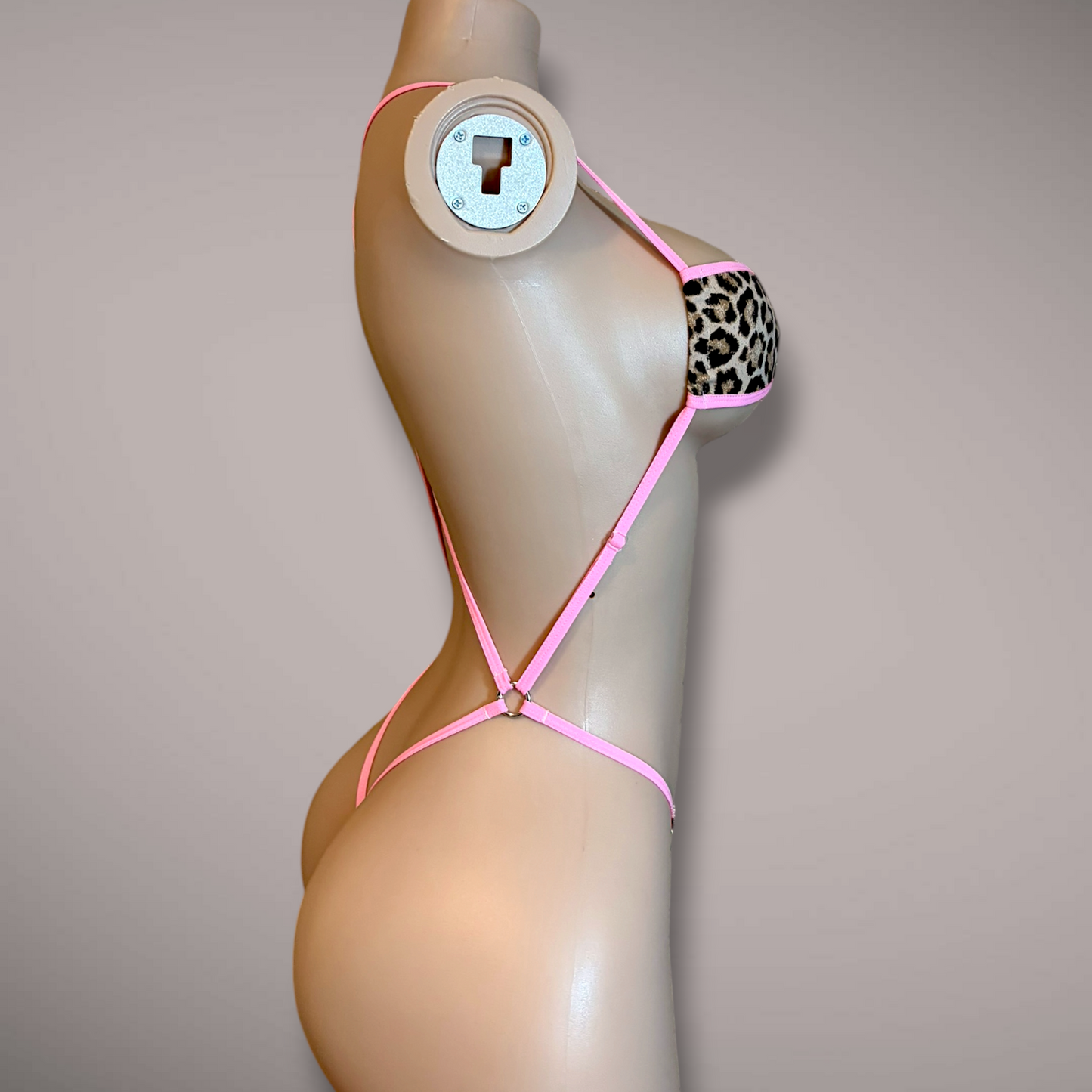 Mantis Slingshot One Piece, Cheetah & Pink