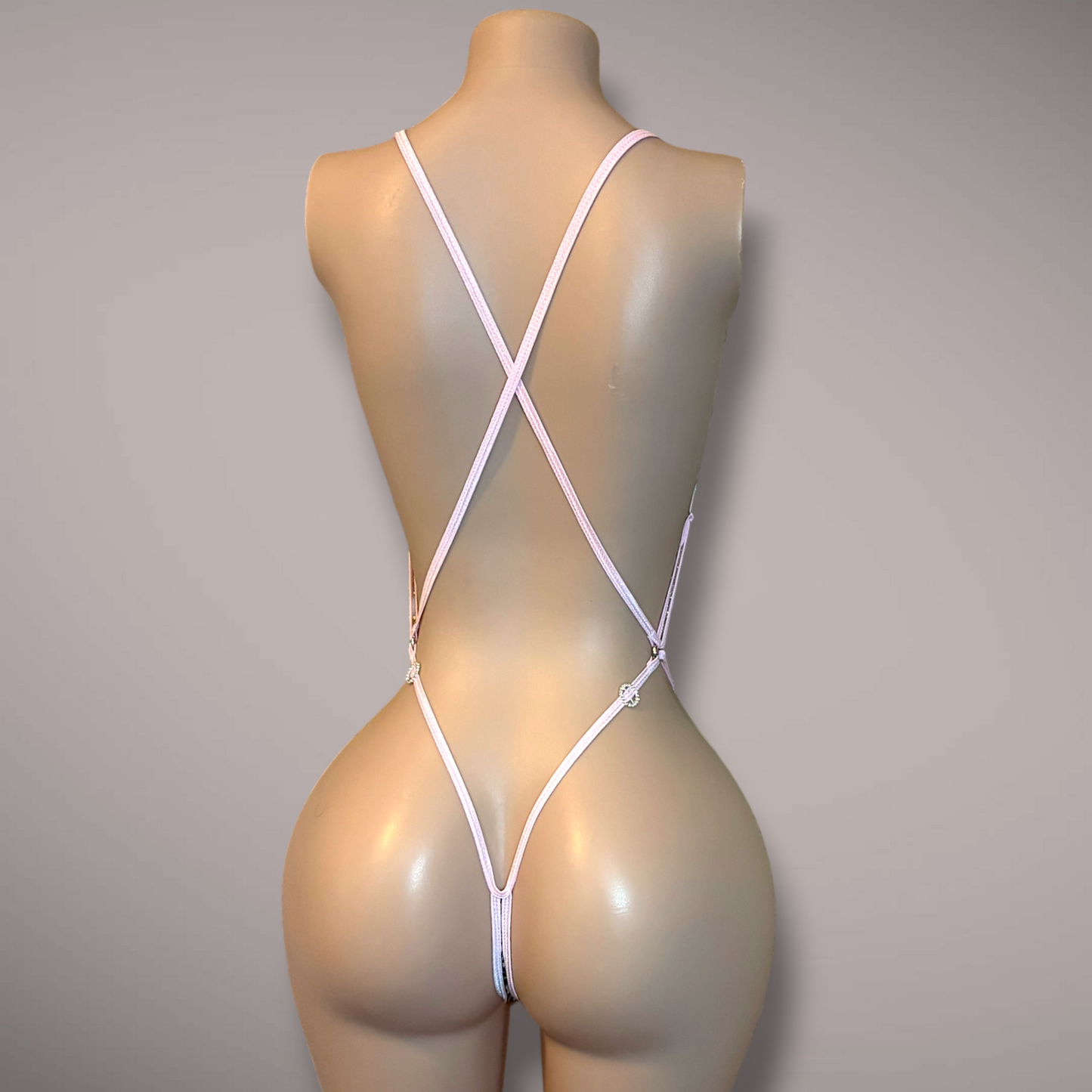 Mantis Slingshot One Piece, Velvet Cheetah & Light Pink