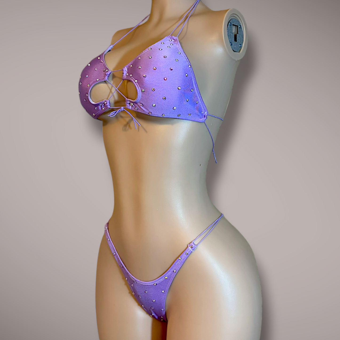 The Ramona, Purple Rhinestone 2 Piece