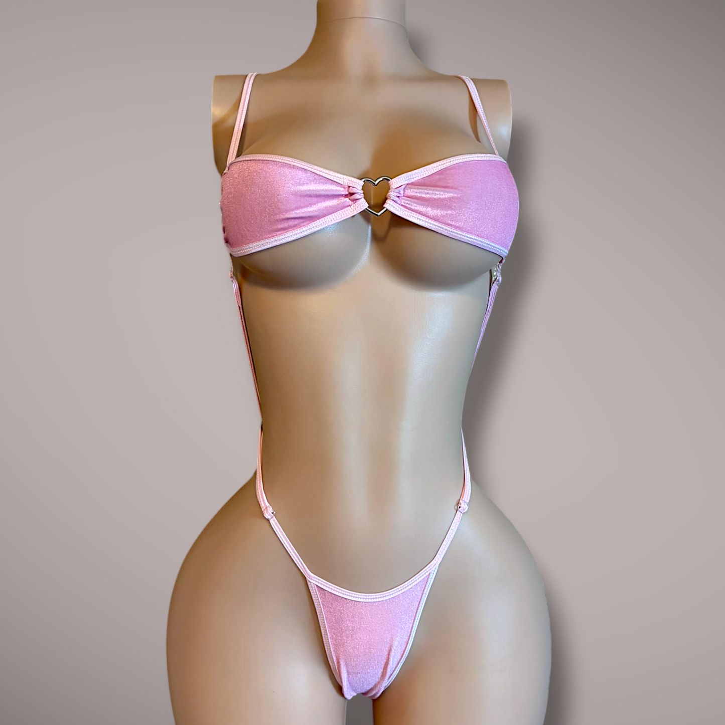 Mantis Slingshot One Piece, Pink Velvet